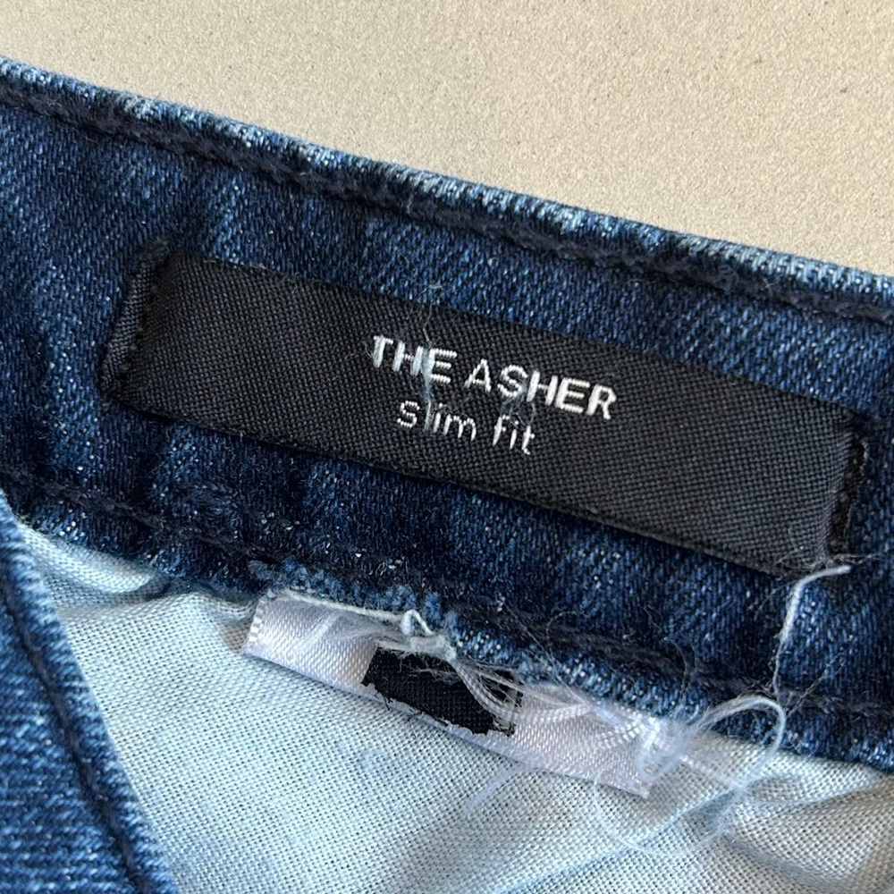 Joe's Jeans Dark Blue The Asher Slim Fit Men's Jeans Size 34 - Picture 8 of 10